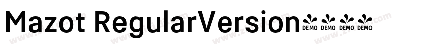 Mazot RegularVersion字体转换